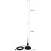 88MHz to 108MHz Adjustable Car Antenna, with Magnetic Base 3M/10Ft TNC BNC Cable for Radio FM Transmitter